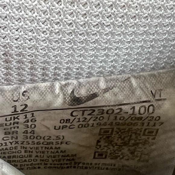 Mens Nike White & Black Air Force 1 - Picture 6 of 9